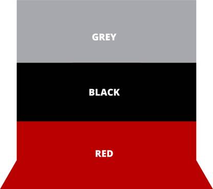 WINDROP 8x12ft Combined Black Grey Red Background for Passport Photo YouTube Reflector