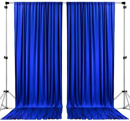 Cam cart royal blue Backdrop Curtain for Parties Background Curtains 4x10 2 penal Reflector