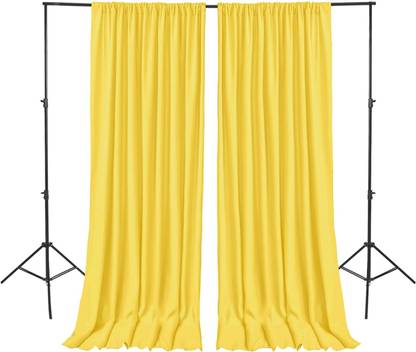 Stookin 4X8 yellow Backdrop 2 Panels-Wrinkle-Free Polyester Wedding Party Photography Reflector