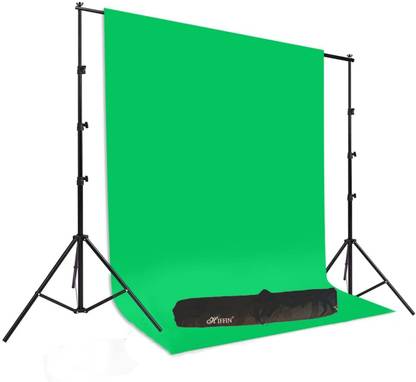 Hiffin 8Ft X 12Ft Wide Green Screen Backdrop with 9Ft x 9Ft Wide Photo Stand Reflector