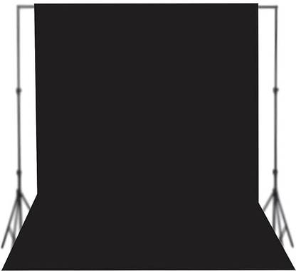 Stookin 6X9 Ft premium Black Background for Video Shoot Chromakey Screen Backdrop 200GSM Reflector