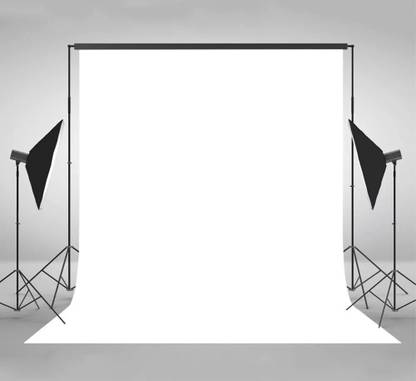 TURBOMAX TRI White Curtain for Photo Shoot Background Screen, Photography, VFX Editing, Cloth Reflector