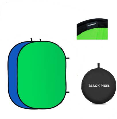 BLACK PIXEL Collapsible Background Portable chromakey Green/Blue 2-in-1 Backdrop Reflector