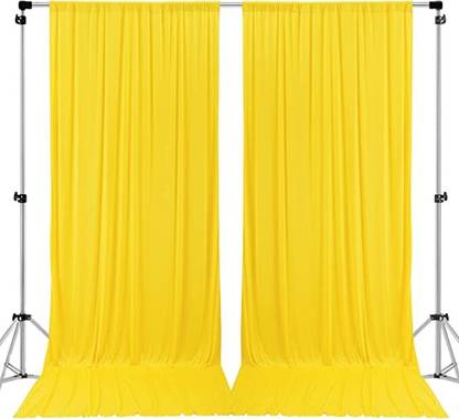 VRITASH 4X10ft SET OF 2 Yellow Background Backdrop Indoor Outdoor YouTube Videos Reflector