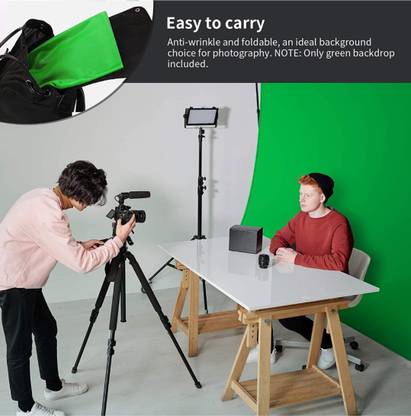 FKMART 8FT X 9FT PROFESSIONAL GREEN SCREEN BACKGROUND FOR YOUTUBE. CHROMAKEY. BACKDROP Reflector