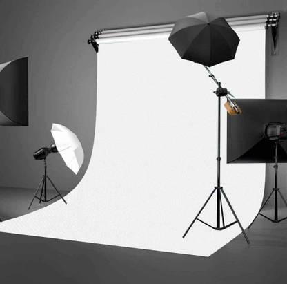 VTS 8 x 12 ft White Backdrop, LEKERA Fabric Photo Backdrops Screen Background 8 inch Collapsible Reflector