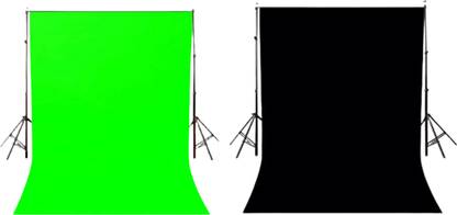 VRITASH 4X10FT (1 Black 1 Green) Screen Background Backdrop YouTube Videos Reflector