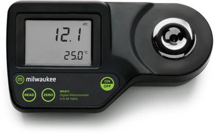 MILWAUKEE ELECTRONICS Milwaukee Digital Brix Refractometer, MA 871 Digital Handheld Refractometer