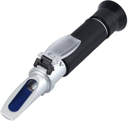Real Instruments Portable Handheld 0-100% Brix Salinity Refractometer Test Marine Reef Hydrometer Manual Laboratory Refractometer