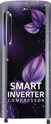 LG 224 L Direct Cool Single Door 4 Star Refrigerator  with Smart Inverter Compressor, Humidity Controller & Moist 'N' Fresh