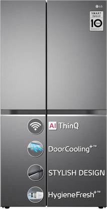 LG 655 L Frost Free Side by Side Refrigerator  with Smart Inverter Compressor, AI ThinQ (Wi-Fi), Door Cooling+ & Hygiene Fresh+