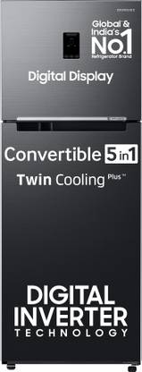 Samsung 385 L Frost Free Double Door 2 Star Convertible Refrigerator  with Digital Inverter, Convertible 5-in-1 and Display