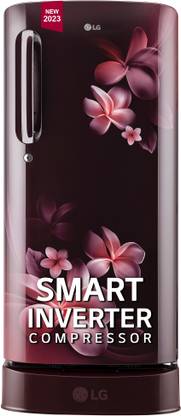 LG 185 L Direct Cool Single Door 4 Star Refrigerator with Base Drawer  with Smart Connect, Fastest Ice Making, Moist 'N' Fresh & Smart Inverter Compressor