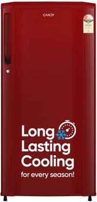 CANDY 175 L Direct Cool Single Door 2 Star Refrigerator  with Toughed glass Shelves ,Stabilizer Free Operation