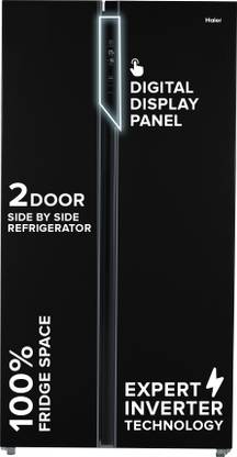 Haier 602 L Frost Free Side by Side Convertible Refrigerator  with |100% Convertible|Expert Inverter|Digital Display Panel|Jumbo Ice Maker|Deo Fresh Technology