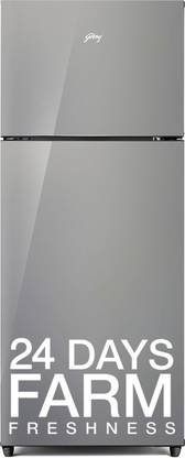 Buy Godrej 238 L Frost Free Double Door 3 Star Refrigerator with Advanced Inverter and 95%+ Food Surface Disinfection  (Steel Glow, RF EON 253C RI ST GL) at Rs. 23490