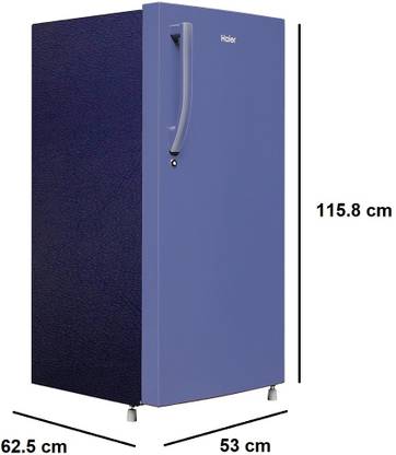 HAIER REFRIGERATOR - HRD-2102BRB-P 3 Haier 190 L Direct Cool Single Door 2 Star Refrigerator