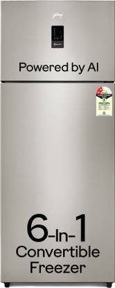 Godrej 436 L Frost Free Double Door 2 Star Refrigerator  with AI Tech, Digital Inverter, And 95%+ Food Surface Disinfection