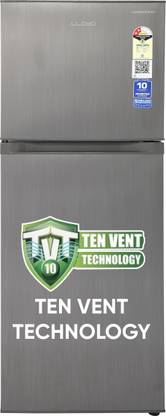 Lloyd by Havells 233 L Frost Free Double Door 2 Star Refrigerator  with with Inverter Technology, Ten Vent Technology, Chiller Tray, Fleximax Design
