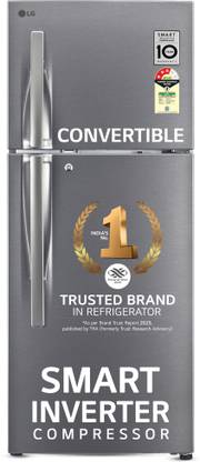 LG 240 L Frost Free Double Door 3 Star Convertible Refrigerator  with Smart Inverter Compressor