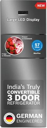 BOSCH 335 L Frost Free Triple Door 3 Star Convertible Refrigerator