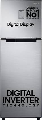 Samsung 256 L Frost Free Double Door 3 Star Refrigerator  with Digital Inverter and Display
