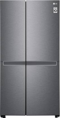LG 688 L Frost Free Side by Side Refrigerator  with Smart Inverter Multi Digital Sensors and Express Freezing