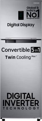 SAMSUNG 322 L Frost Free Double Door 3 Star Convertible Refrigerator  with Digital Inverter, Convertible 5-in-1 and Display