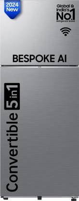 SAMSUNG 419 L Frost Free Double Door 2 Star Convertible Refrigerator  with Convertible 5-in-1, Digital Inverter,WiFi Enabled Bespoke AI Refrigerator