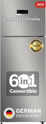 BOSCH 334 L Frost Free Double Door 2 Star Convertible Refrigerator  with Large LED Display, Inverter , VitaFresh Technology for 10 Day Freshness, Integrated Handle