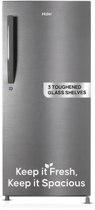 Haier 190 L Direct Cool Single Door 4 Star Refrigerator  with Toughned Glass ShelfLarge Vegetable Box