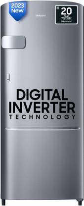 SAMSUNG 223 L Direct Cool Single Door 3 Star Refrigerator with Digital Inverter  (Elegant Inox, RR24C2Y23S8/NL) at Rs. 17490