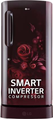 LG 205 L Direct Cool Single Door 4 Star Refrigerator with Base Drawer  with Smart Inverter Compressor, Humidity Controller & Moist 'N' Fresh