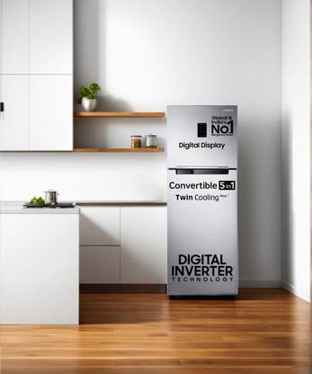 SAMSUNG 236 L Frost Free Double Door 2 Star Refrigerator with Digital Inverter