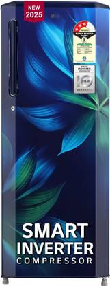 LG 261 L Direct Cool Single Door 3 Star Refrigerator  with with Smart Inverter Compressor, Auto Smart Connect and Moist N Fresh