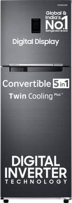 Samsung 322 L Frost Free Double Door 2 Star Convertible Refrigerator  with Digital Inverter, Convertible 5-in-1 and Display