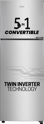 Haier 240 L Frost Free Double Door Top Mount 3 Star Convertible Refrigerator  with Convertible 5 in 1Turbo Icing
