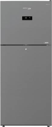 For 33240/-(45% Off) Voltas Beko 432 L Frost Free Double Door Top Mount 2 Star Refrigerator (PET INOX, RFF4653XPCF) at Flipkart