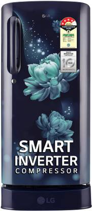 LG 185 L Direct Cool Single Door 4 Star Refrigerator with Base Drawer  with Smart Inverter Compressor, Fast Ice Making and Moist 'N' Fresh
