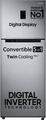 SAMSUNG 385 L Frost Free Double Door 2 Star Convertible Refrigerator  with Digital Inverter, Convertible 5-in-1 and Display