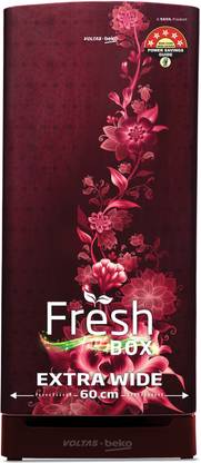Voltas Beko by A Tata Product 183 L Direct Cool Single Door 5 Star Refrigerator with Base Drawer