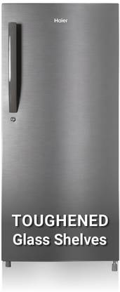 Haier 190 L Direct Cool Single Door 3 Star Refrigerator  with 1 Hour Icing TechnologyToughned Glass ShelfLarge Vegetable Box