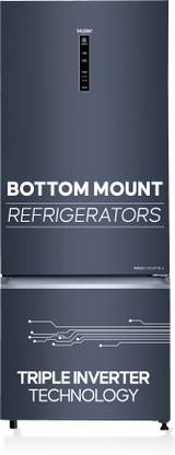 Haier 445 L Frost Free Double Door Bottom Mount 2 Star Convertible Refrigerator  with Convertible 14-in-11 hour IcingDigital Control Panel