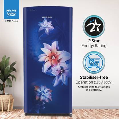 Voltas Beko 183 L Direct Cool Single Door 2 Star Refrigerator