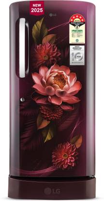 LG 210 L Direct Cool Single Door 5 Star Refrigerator with Base Drawer