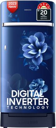 SAMSUNG 189 L Direct Cool Single Door 5 Star Refrigerator with Base Drawer with Digital Inverter  (Camellia Blue, RR21C2H25CU/HL) at Rs. 17290