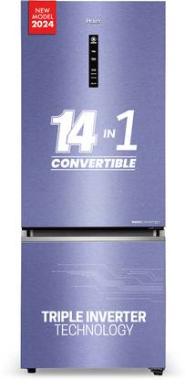 Haier 325 L Frost Free Double Door Bottom Mount 3 Star Convertible Refrigerator  with Convertible 14-in-11 hour IcingDigital Control Panel