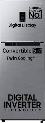Samsung 301 L Frost Free Double Door 3 Star Convertible Refrigerator  with Digital Inverter, Convertible 5-in-1 and Display