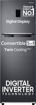 Samsung 322 L Frost Free Double Door 3 Star Refrigerator  with Digital Inverter, Convertible 5-in-1 and Display