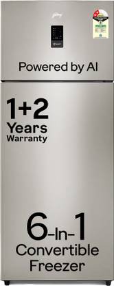 Godrej 436 L Frost Free Double Door 2 Star Refrigerator with AI Tech, Digital Inverter, And 95%+ Food Surface Disinfection